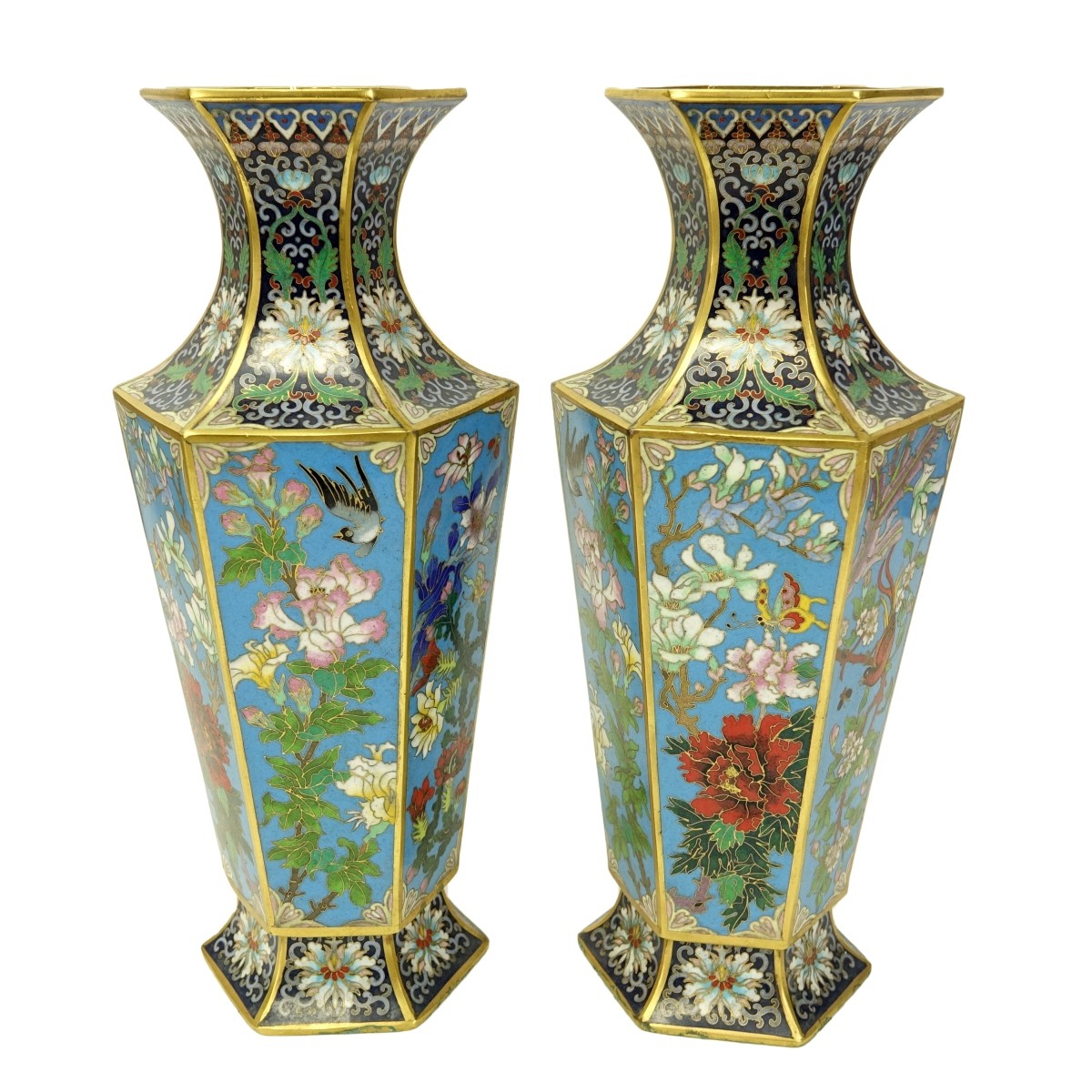 Chinese Cloisonne Vases