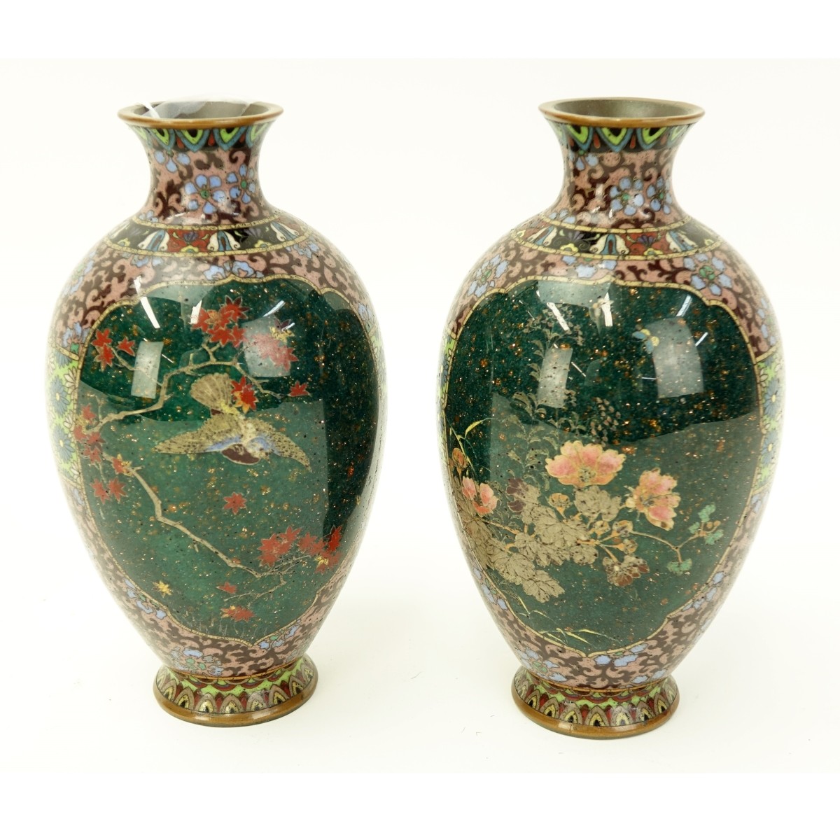 Japanese Cloisonne Vases