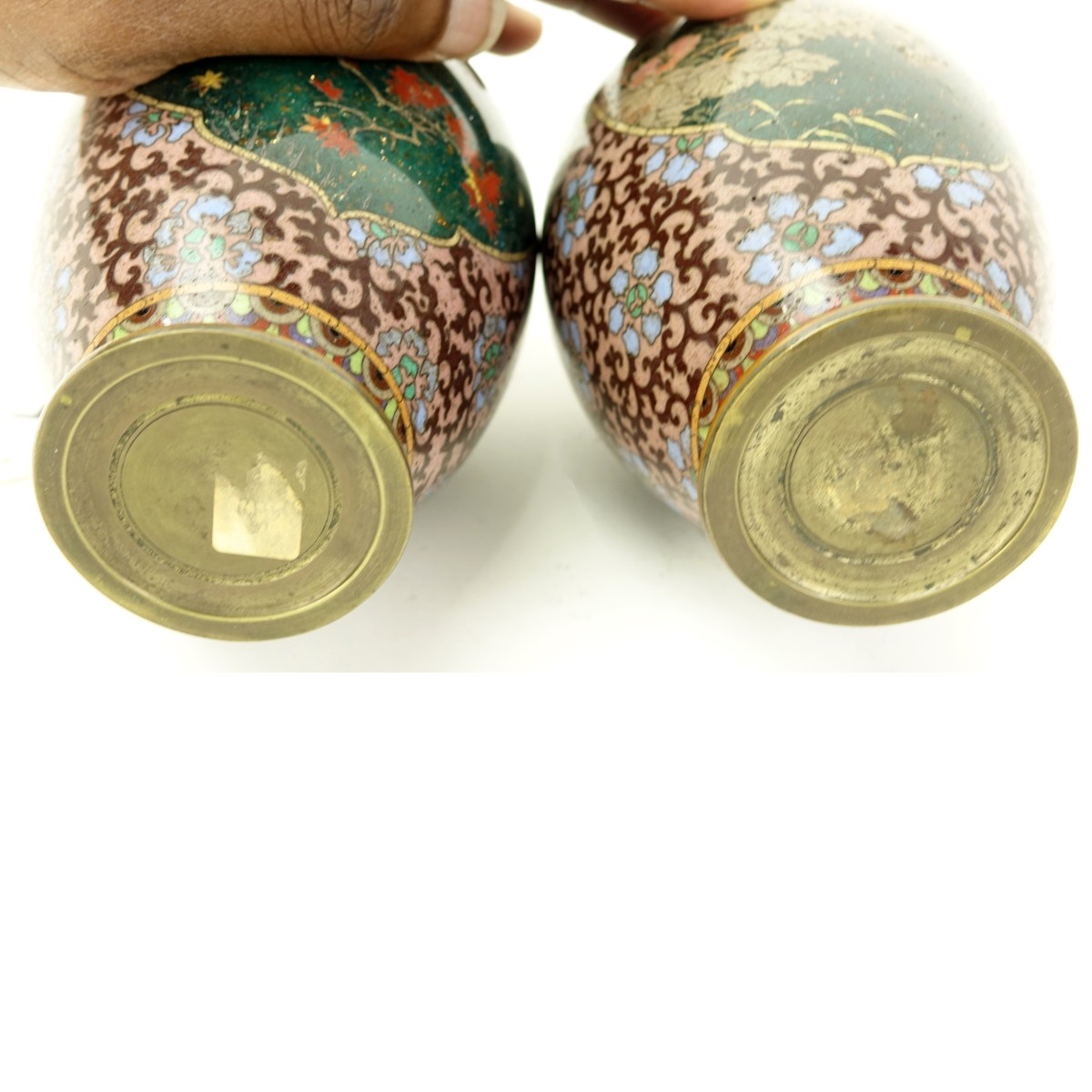 Japanese Cloisonne Vases