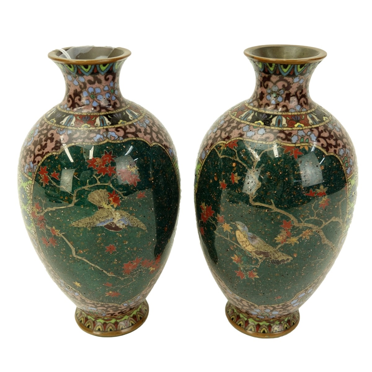 Japanese Cloisonne Vases