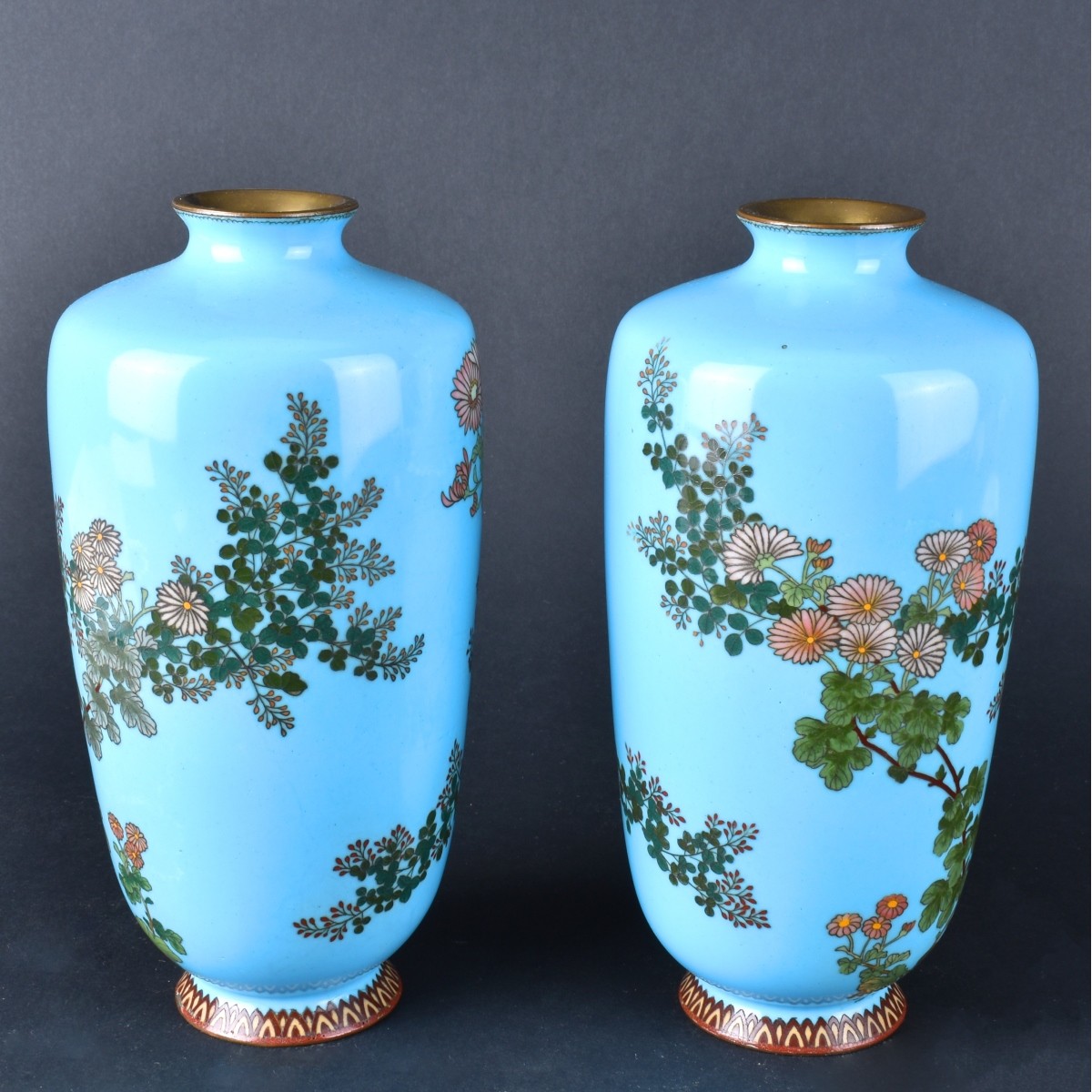 Japanese Cloisonne Vases