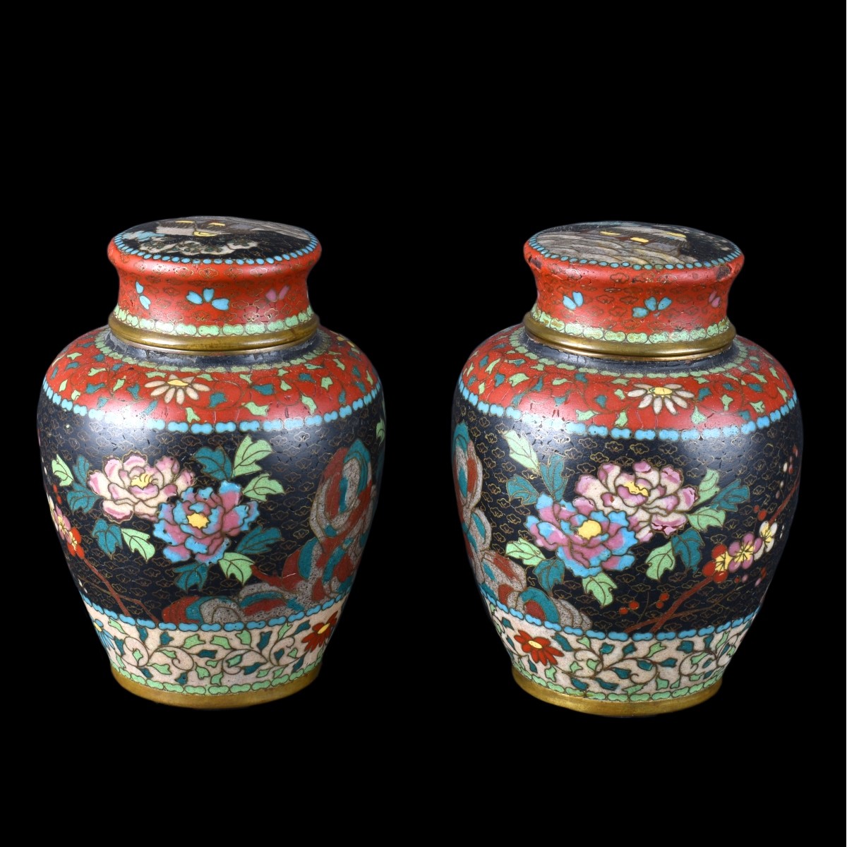 Chinese Cloisonne Vases