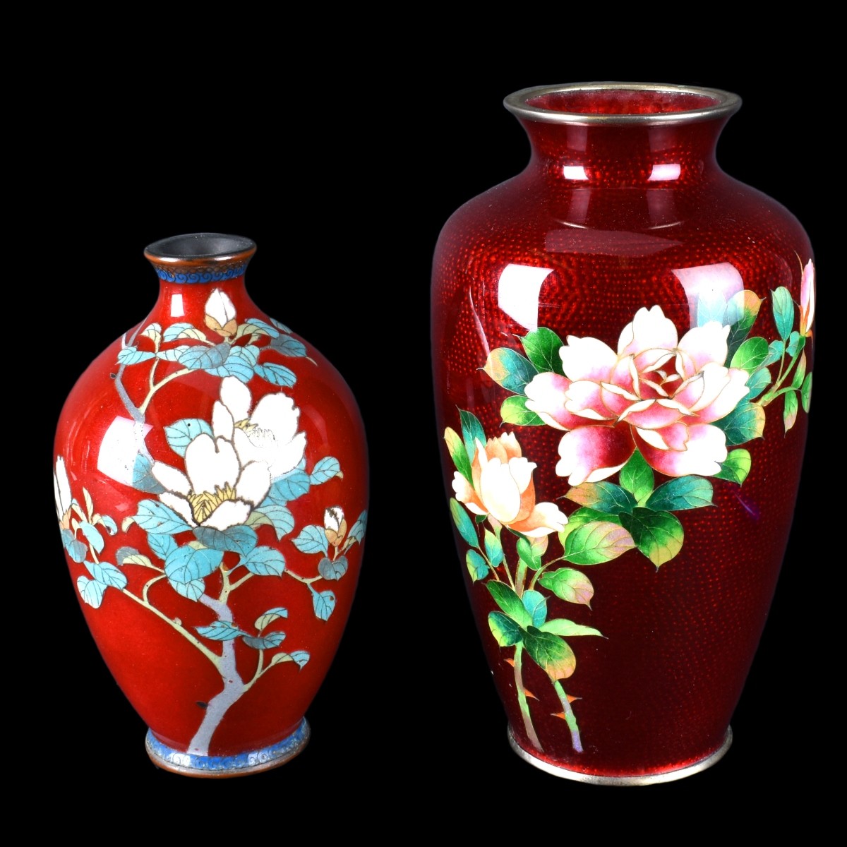 Japanese Cloisonne Vases