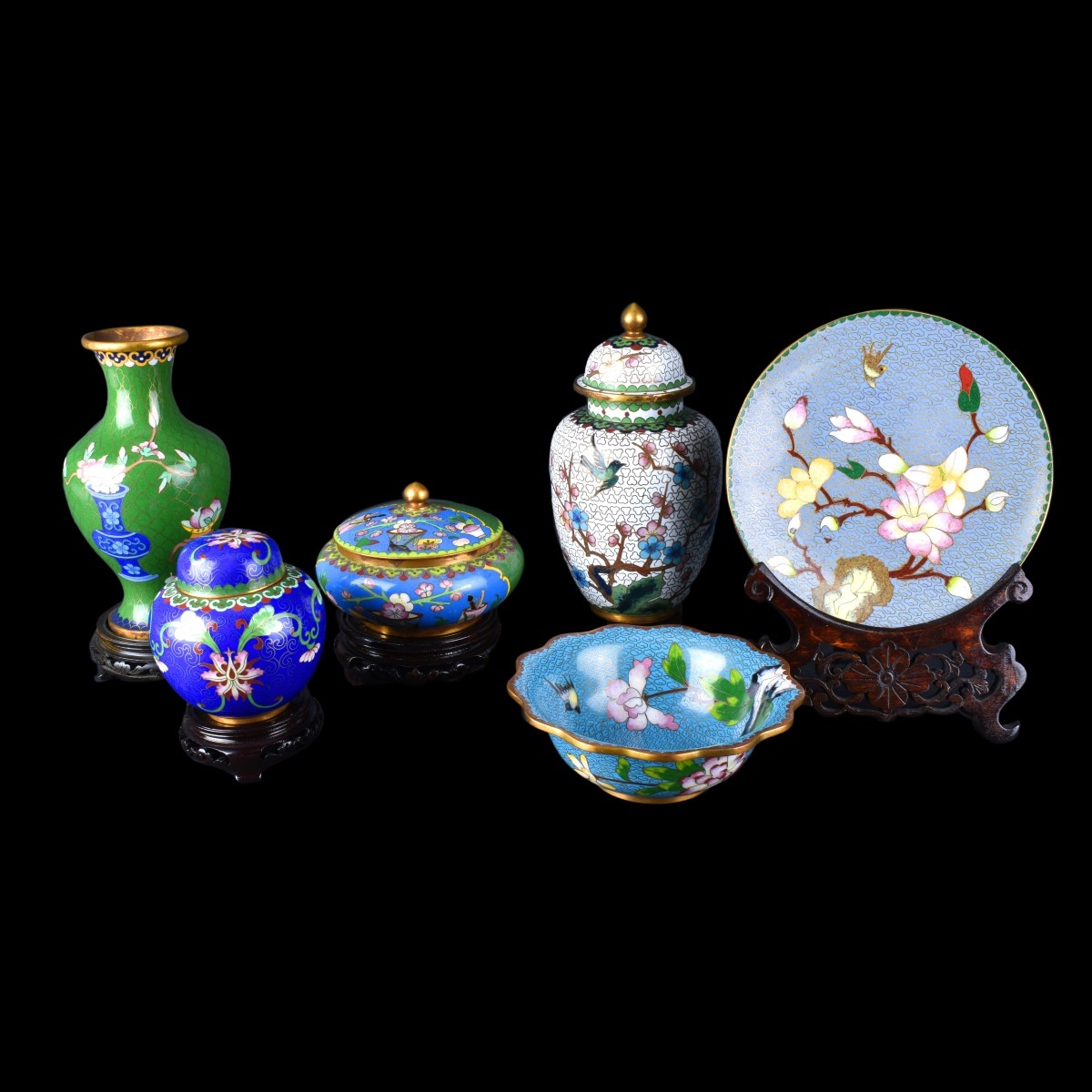 Chinese Cloisonne Tableware