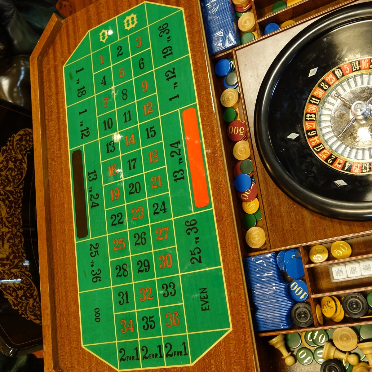 Vintage Italian Game Table and Chairs