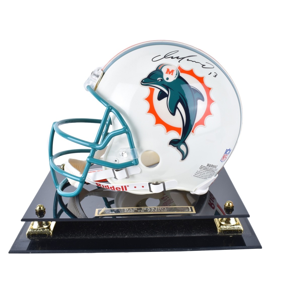 Signed Dan Marino Helmet