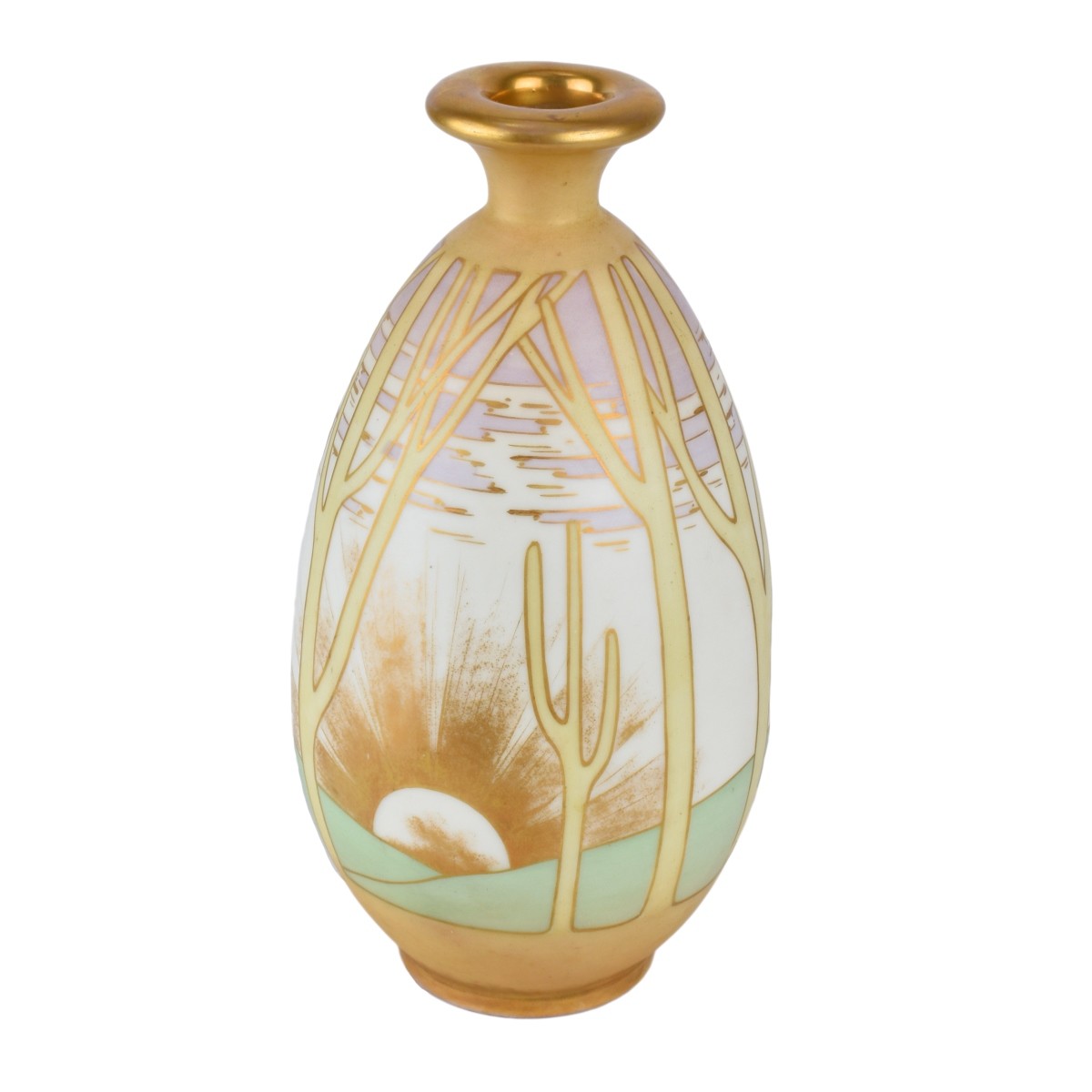 Turn Teplitz Amphora Pottery Vase