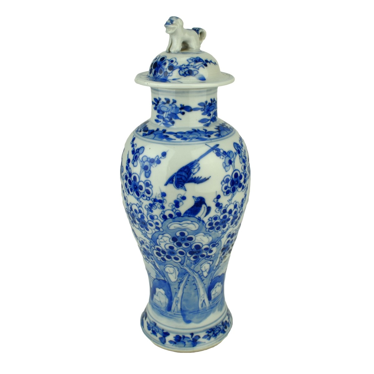 Chinese Kangxi style Covered Vase