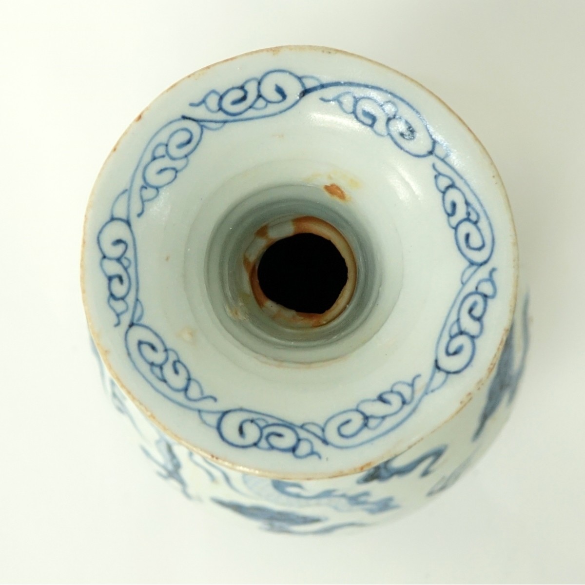 Chinese Blue and White Porcelain Bottle Vase