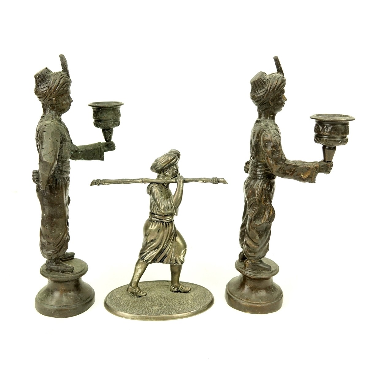 Grouping of Three Orientalist Figural Sculptures