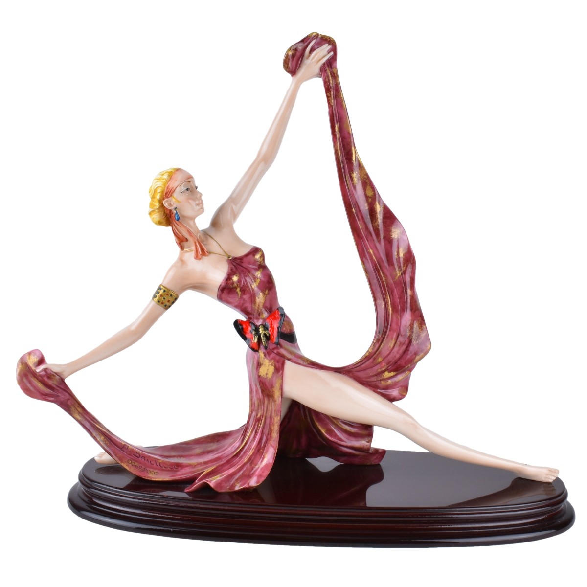 A. Santini Ballerina Sculpture Mounted on Base