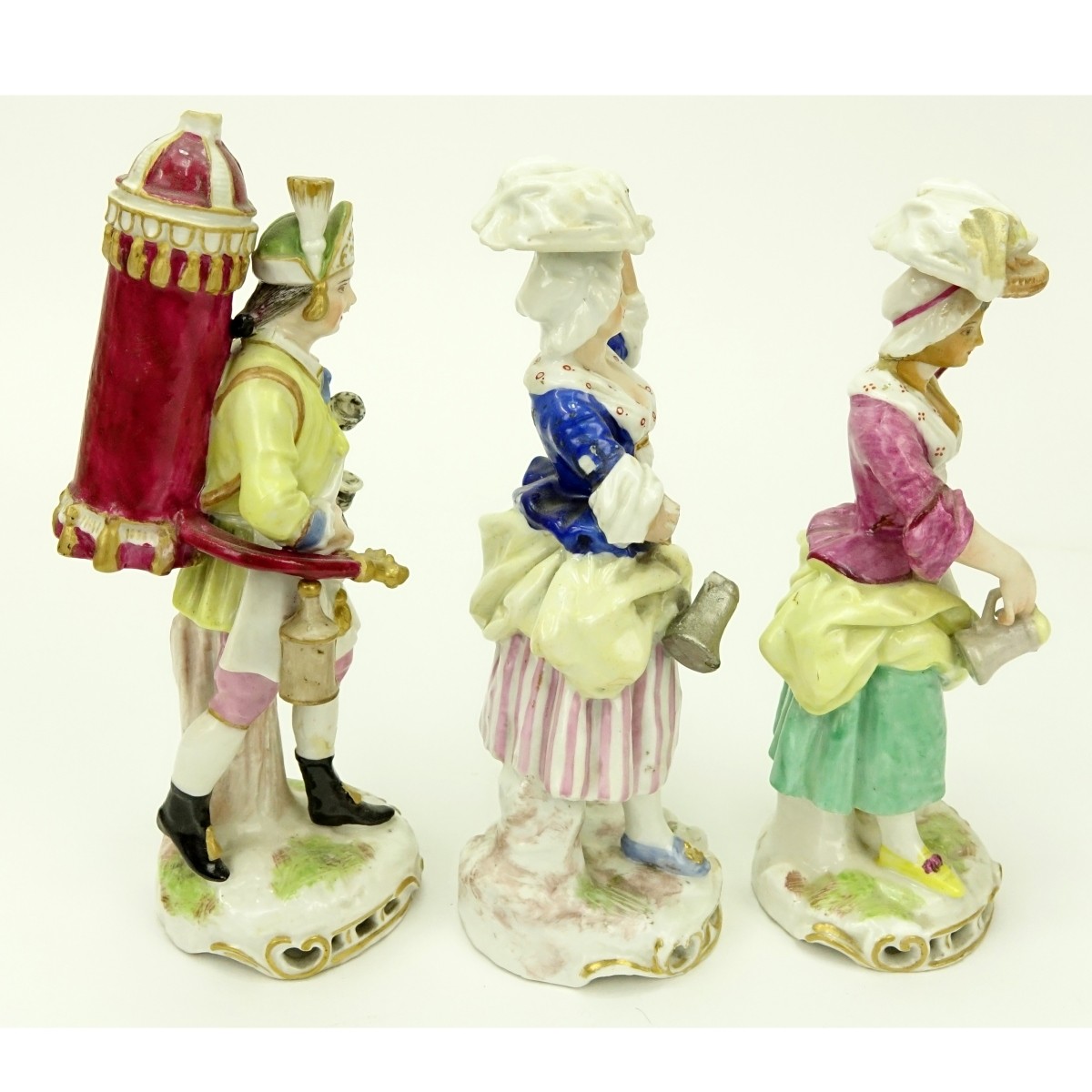 Grouping of Three (3) Antique Porcelain Figurines