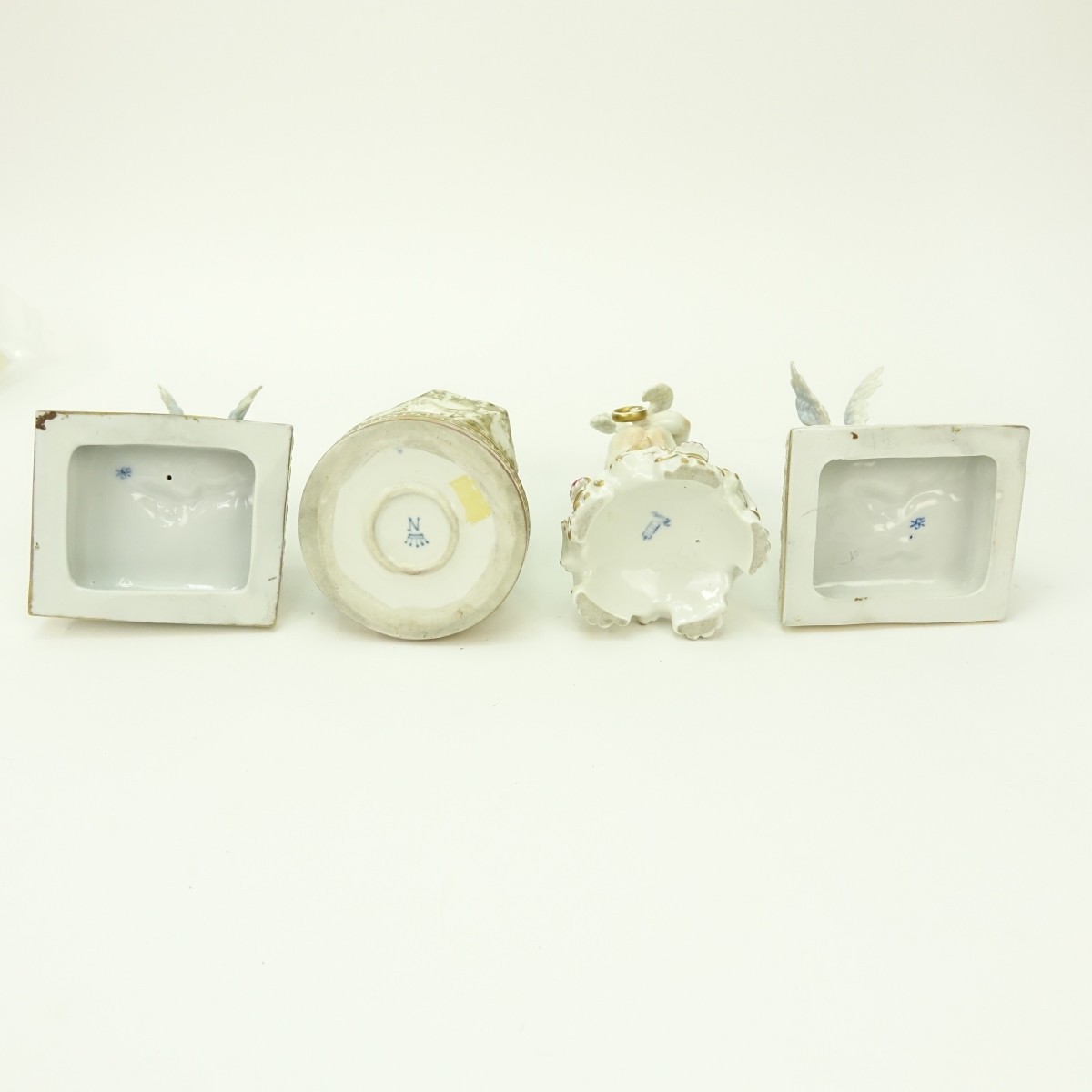 Grouping of Four (4) Antique Porcelain Figurines