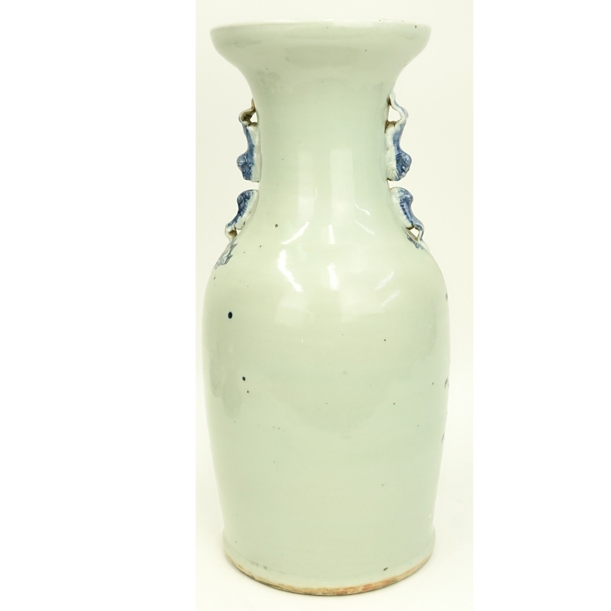 Chinese Blue & White Porcelain Handled Vase