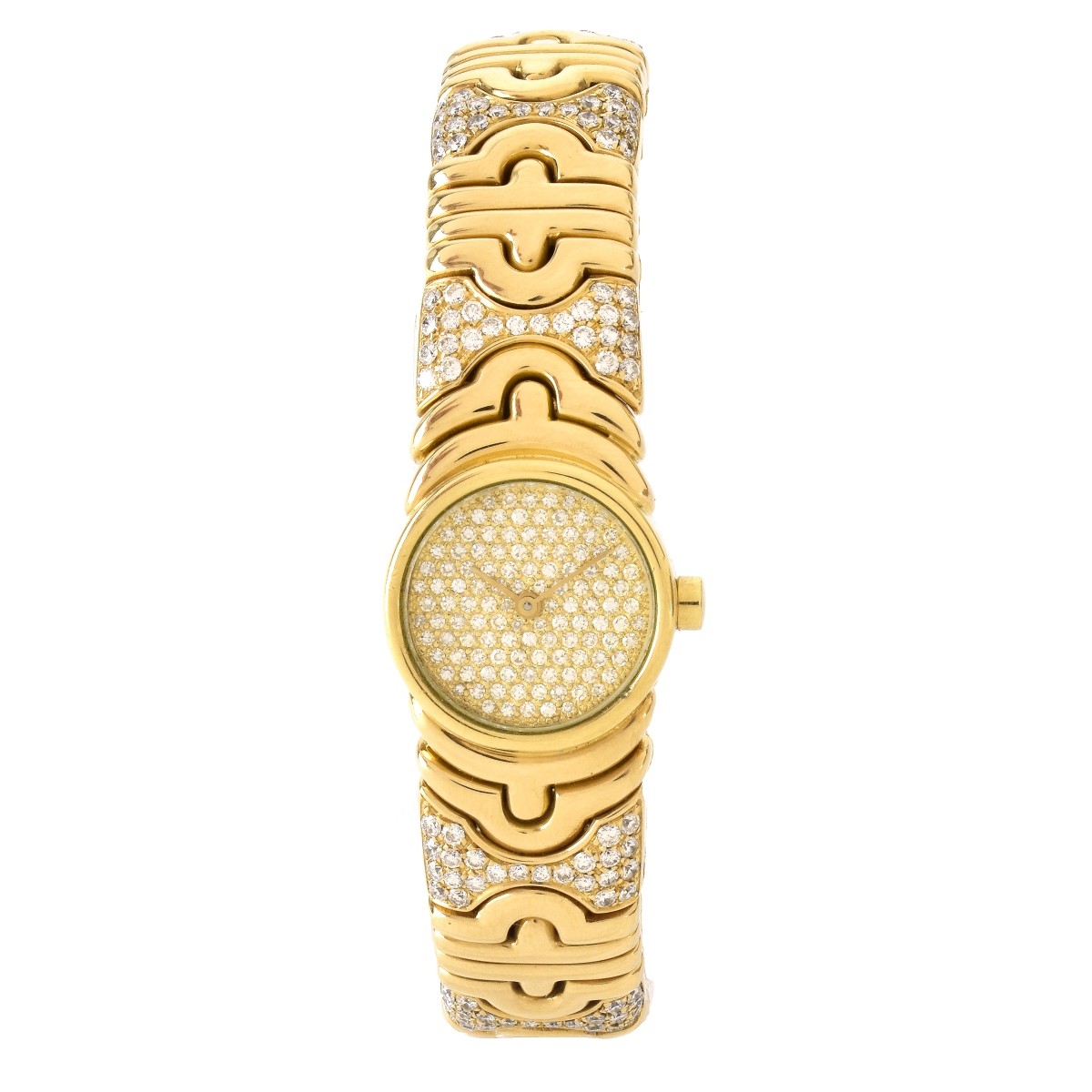 Lady's Bulgari Diamond 18K Parentesi Watch