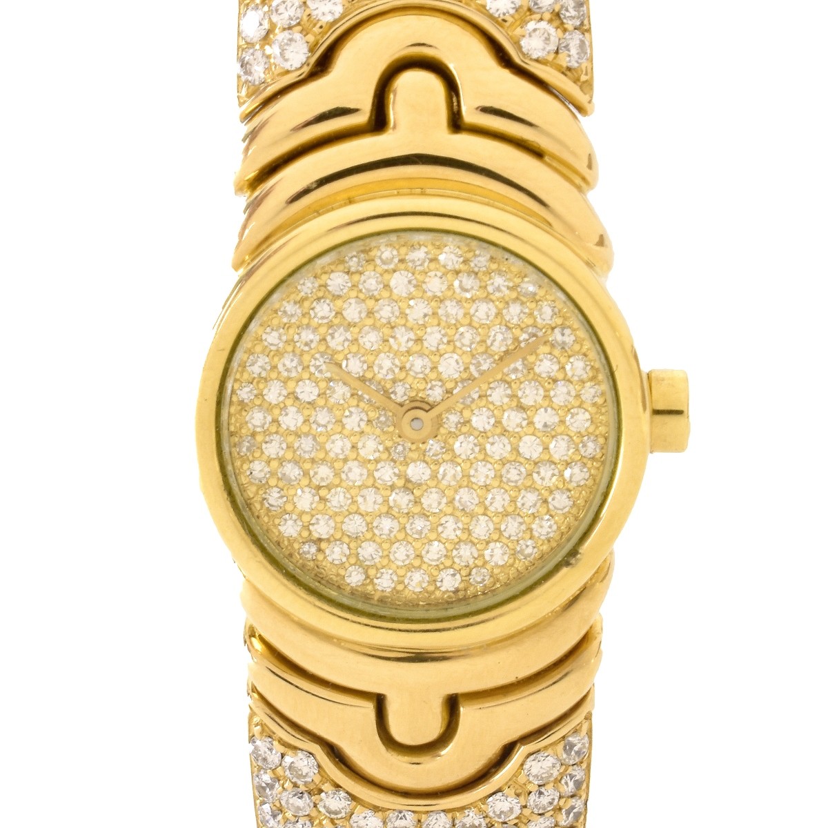 Lady's Bulgari Diamond 18K Parentesi Watch