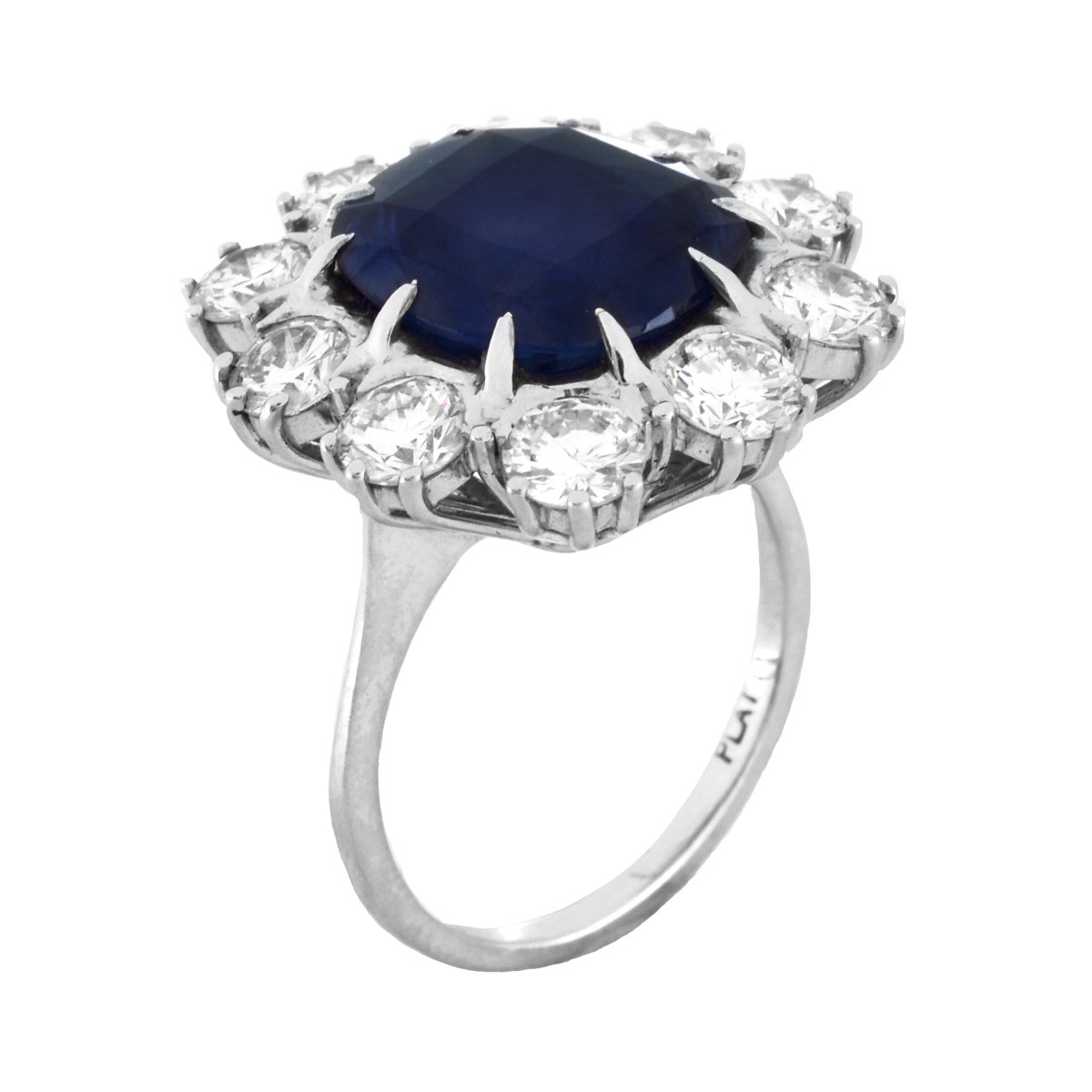 AGL / GIA Burma Sapphire and Diamond Ring