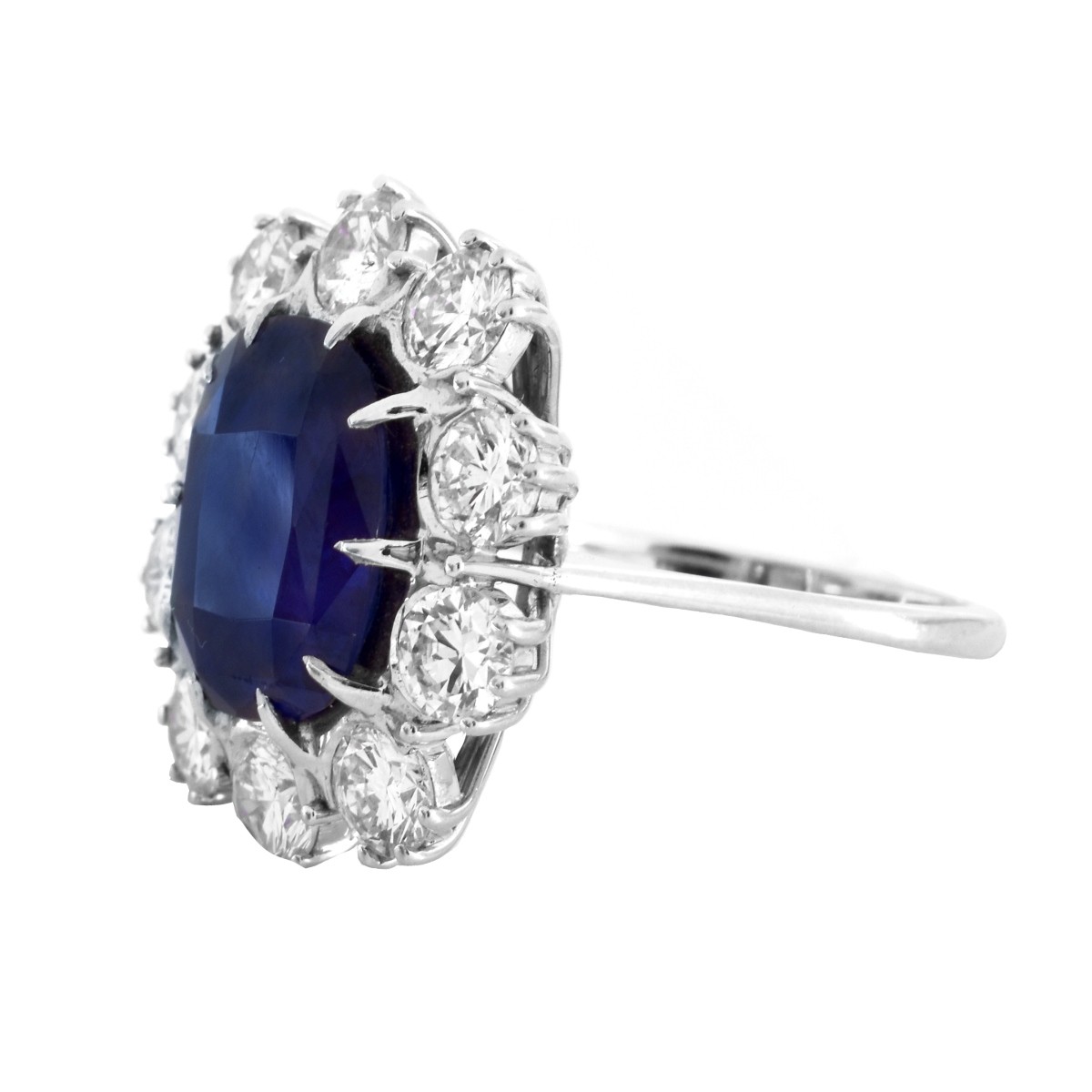 AGL / GIA Burma Sapphire and Diamond Ring