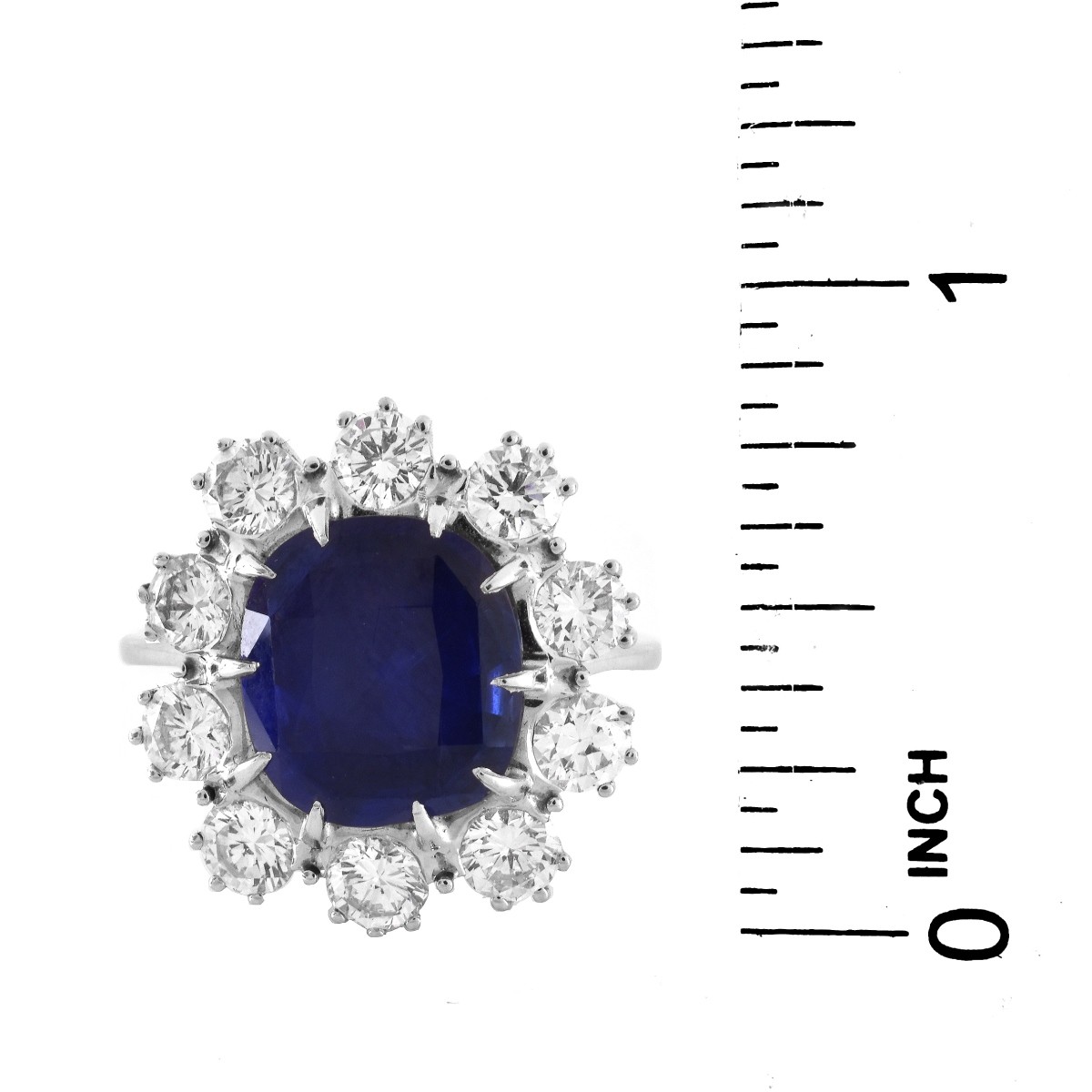 AGL / GIA Burma Sapphire and Diamond Ring