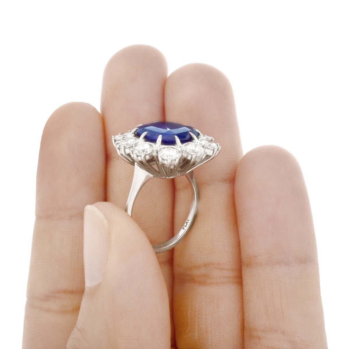 AGL / GIA Burma Sapphire and Diamond Ring