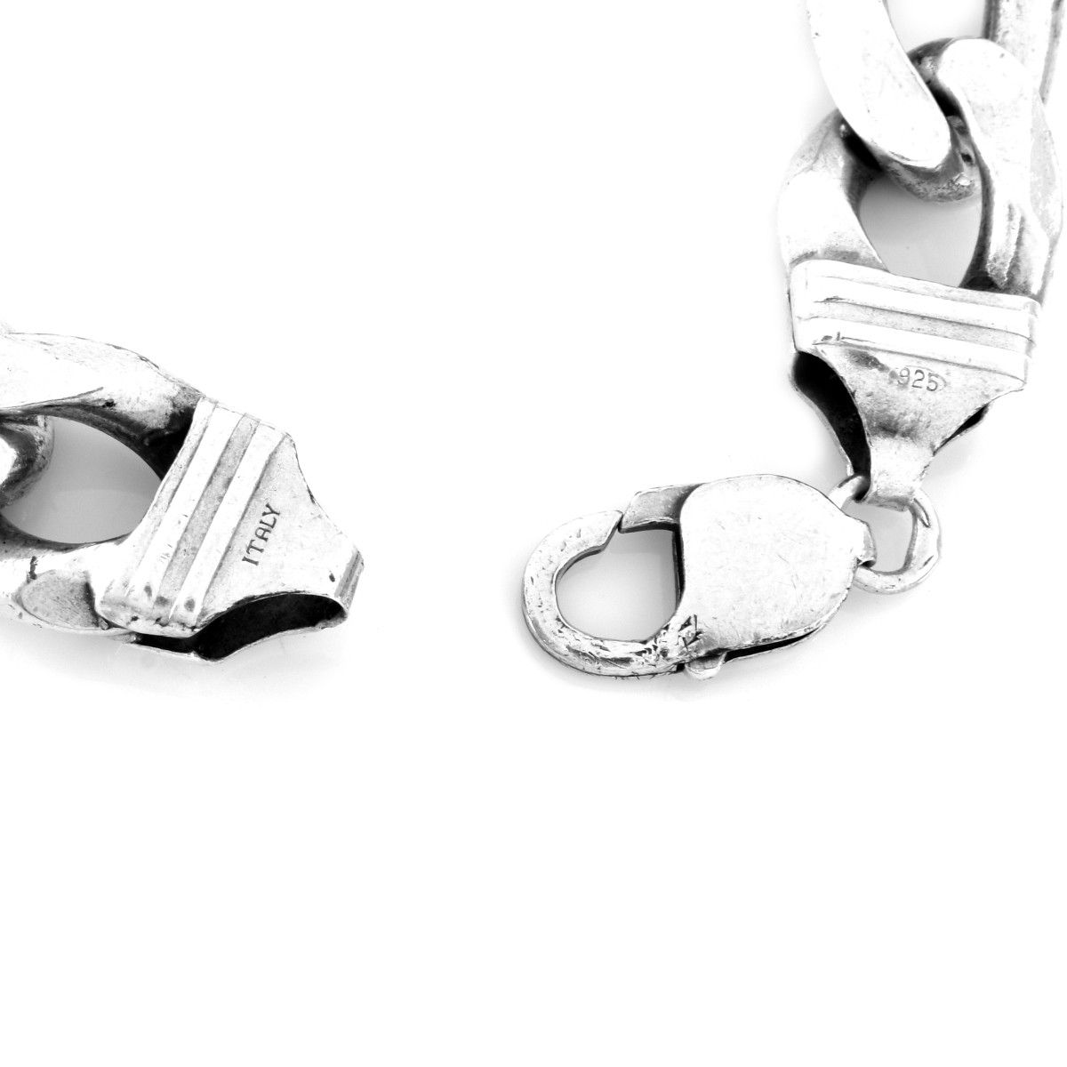 Two Men's Silver Bracelets