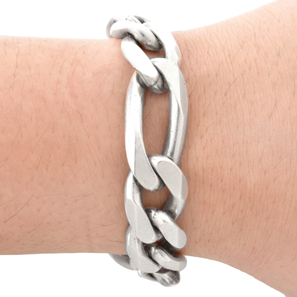 Two Men's Silver Bracelets