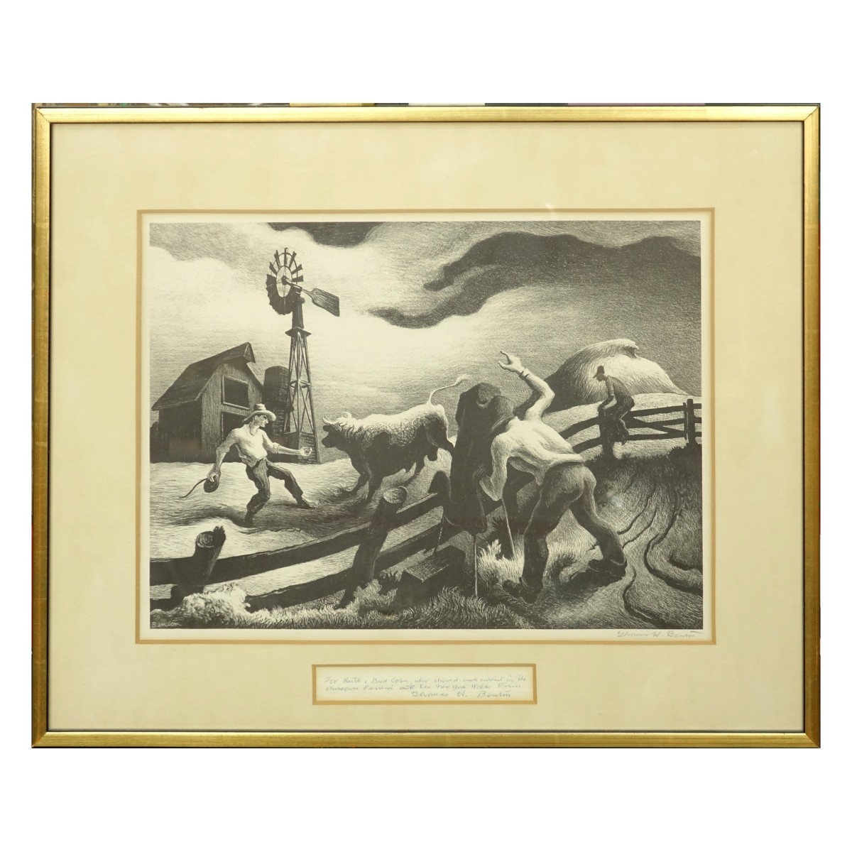 Thomas Hart Benton Lithograph