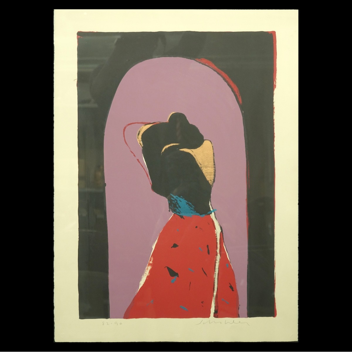 Fritz Scholder Color Lithograph