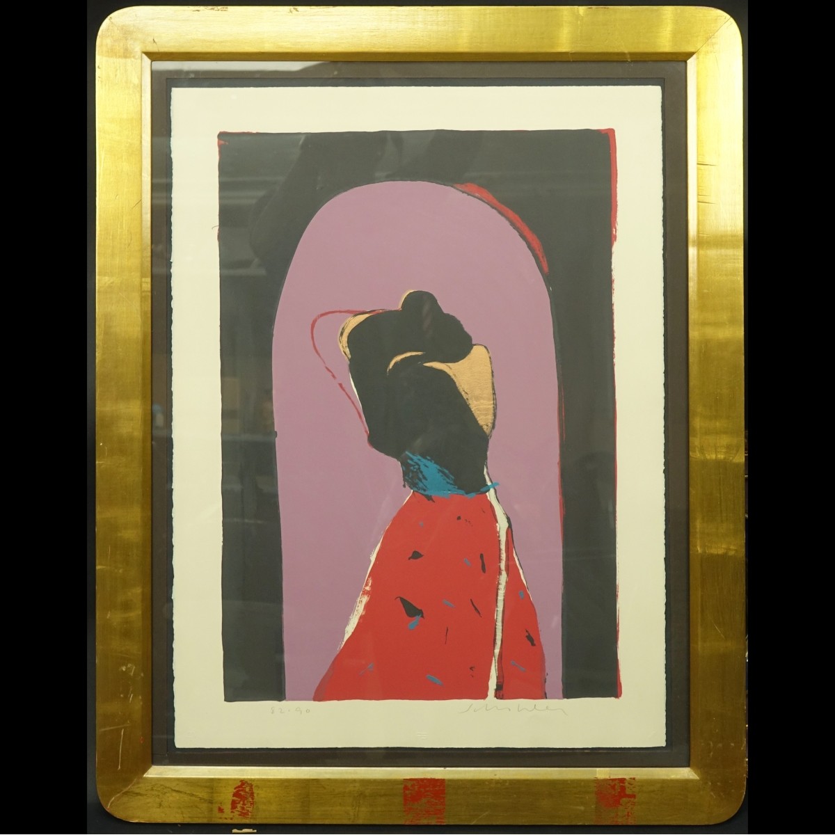 Fritz Scholder Color Lithograph