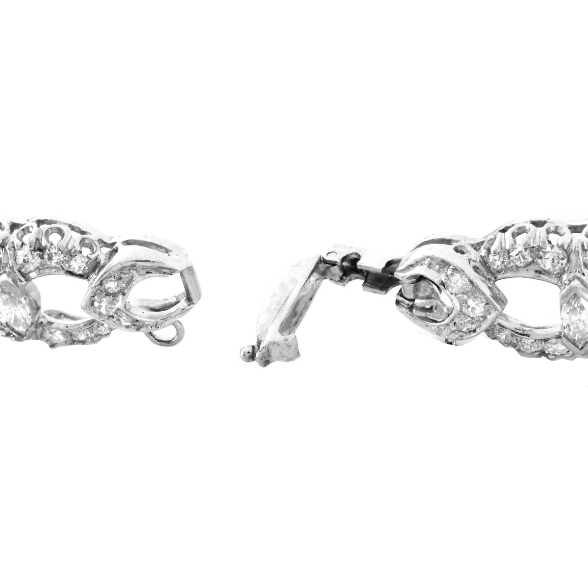 Antique Diamond and Platinum Bracelet