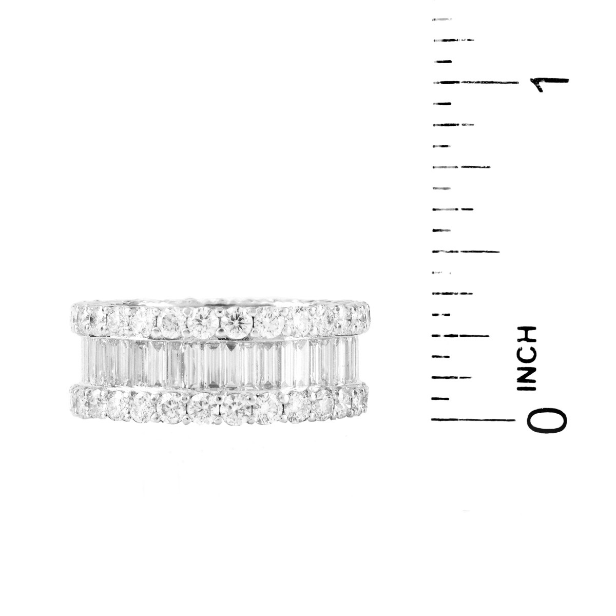 Diamond and 18K Eternity Band