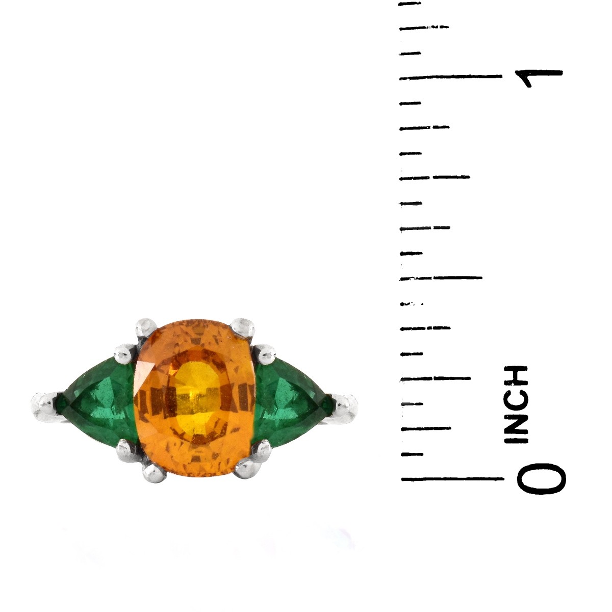 Citrine, Tsavorite Garnet and 18K Ring