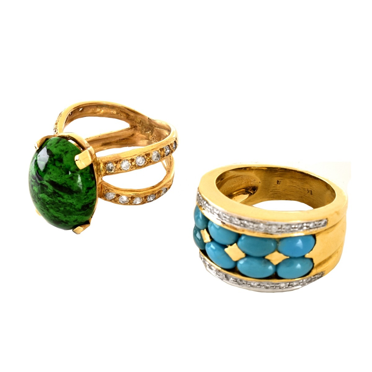 Two (2) Vintage 14K Gold Rings