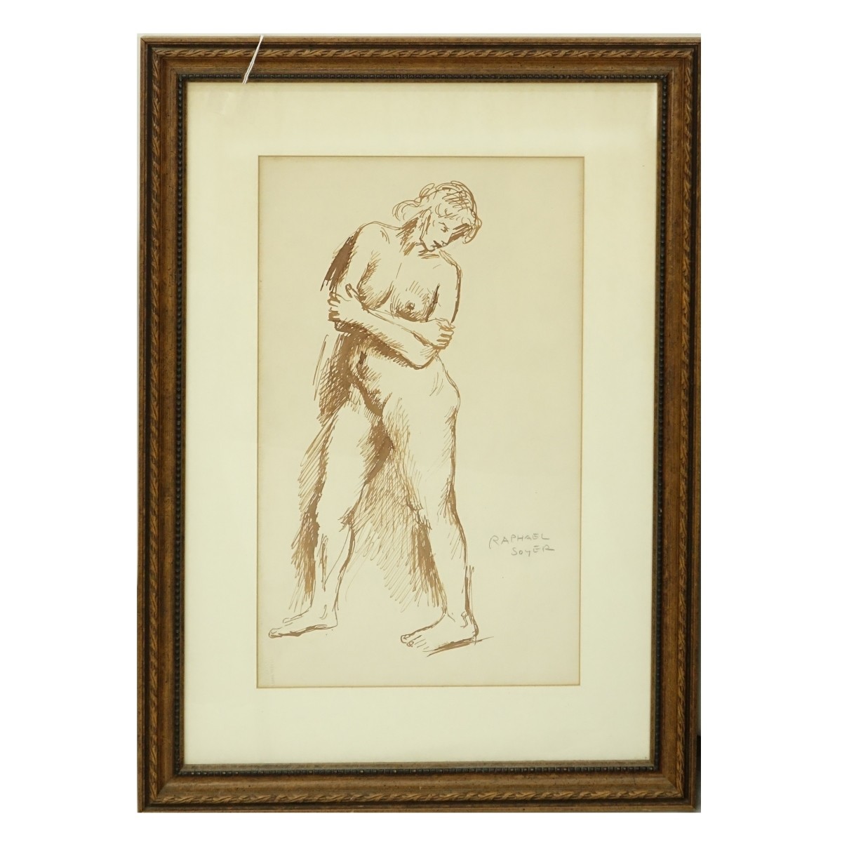 Raphael Soyer (1899 - 1987) Watercolor Drawing