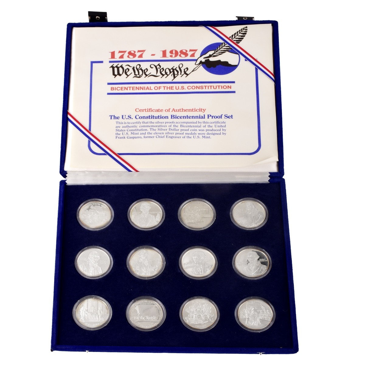 Constitution Bicentennial 12 Pc Silver Proof Set