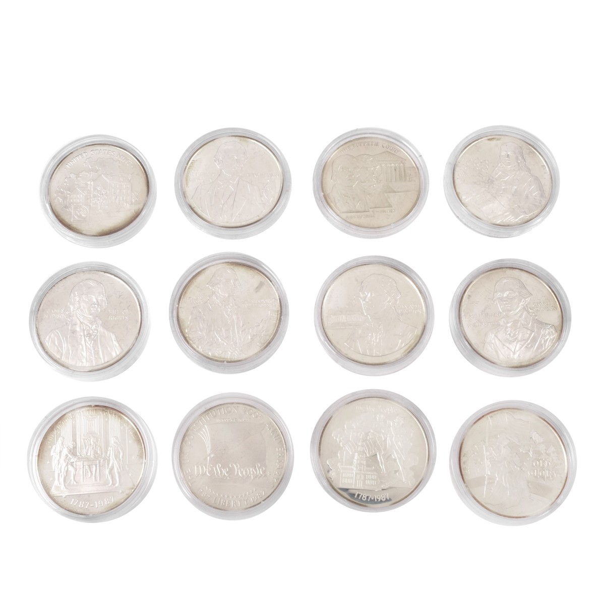 Constitution Bicentennial 12 Pc Silver Proof Set