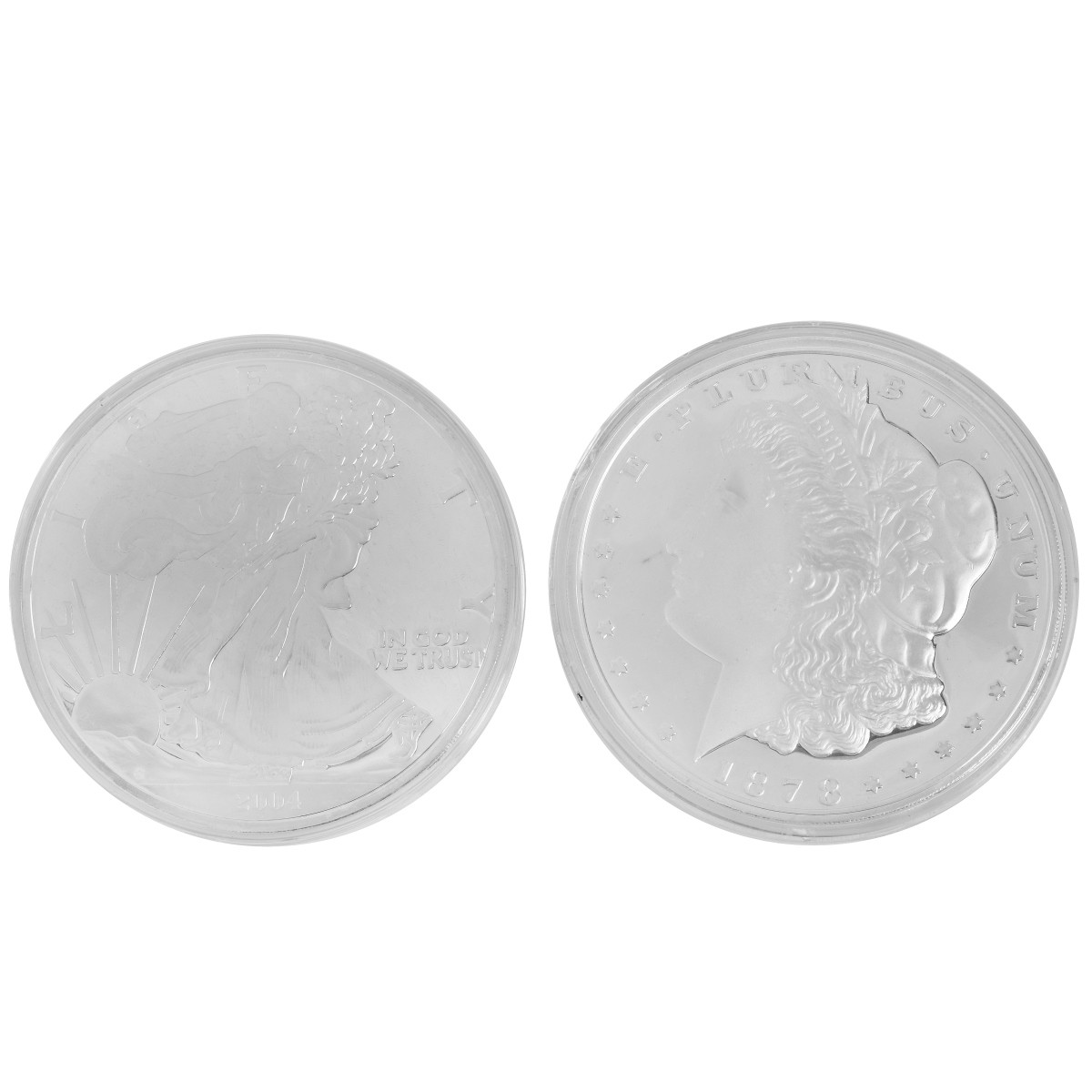 Two One Pound Silver Rounds