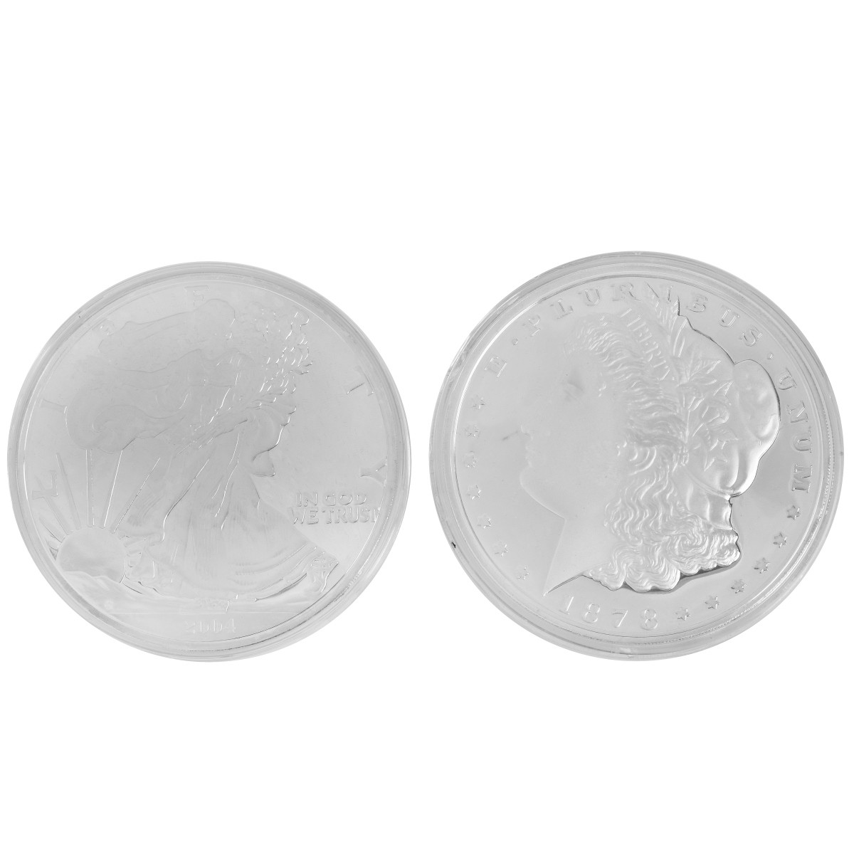 Two One Pound Silver Rounds