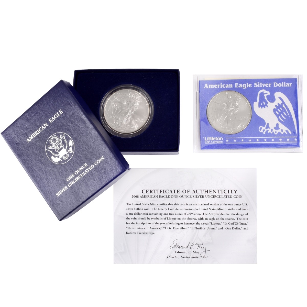2 American Eagle Silver Coins