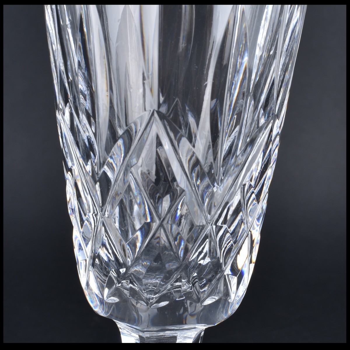 Eight (8) Waterford Crystal "Lismore" Champagnes