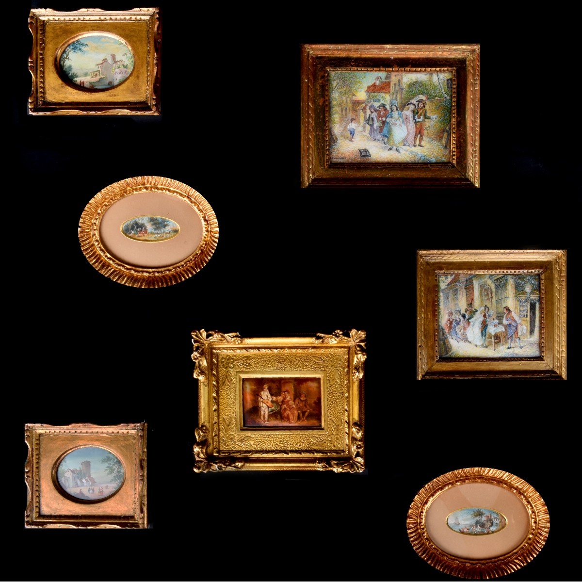 Seven Miniature Paintings