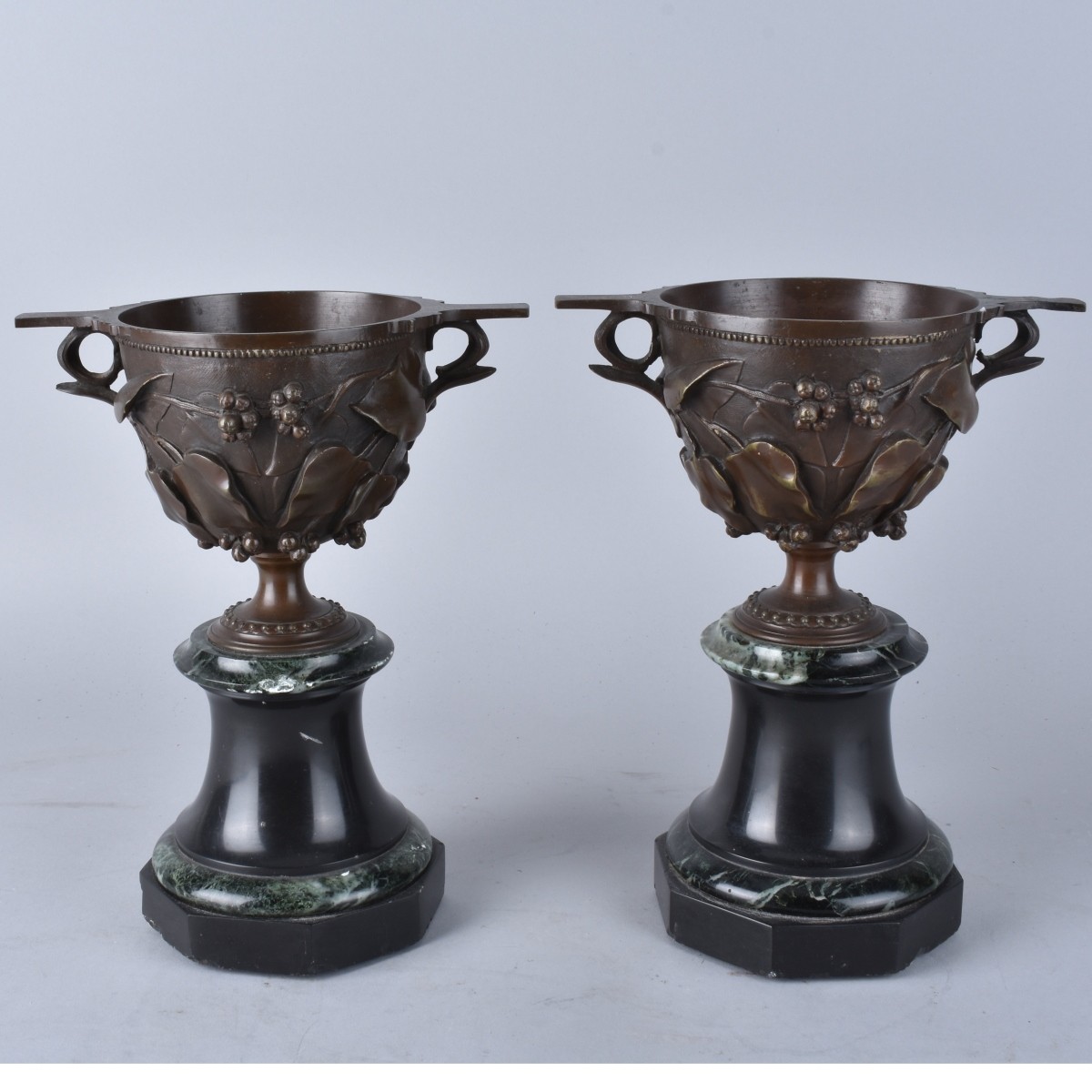 Pair Bronze Coupes