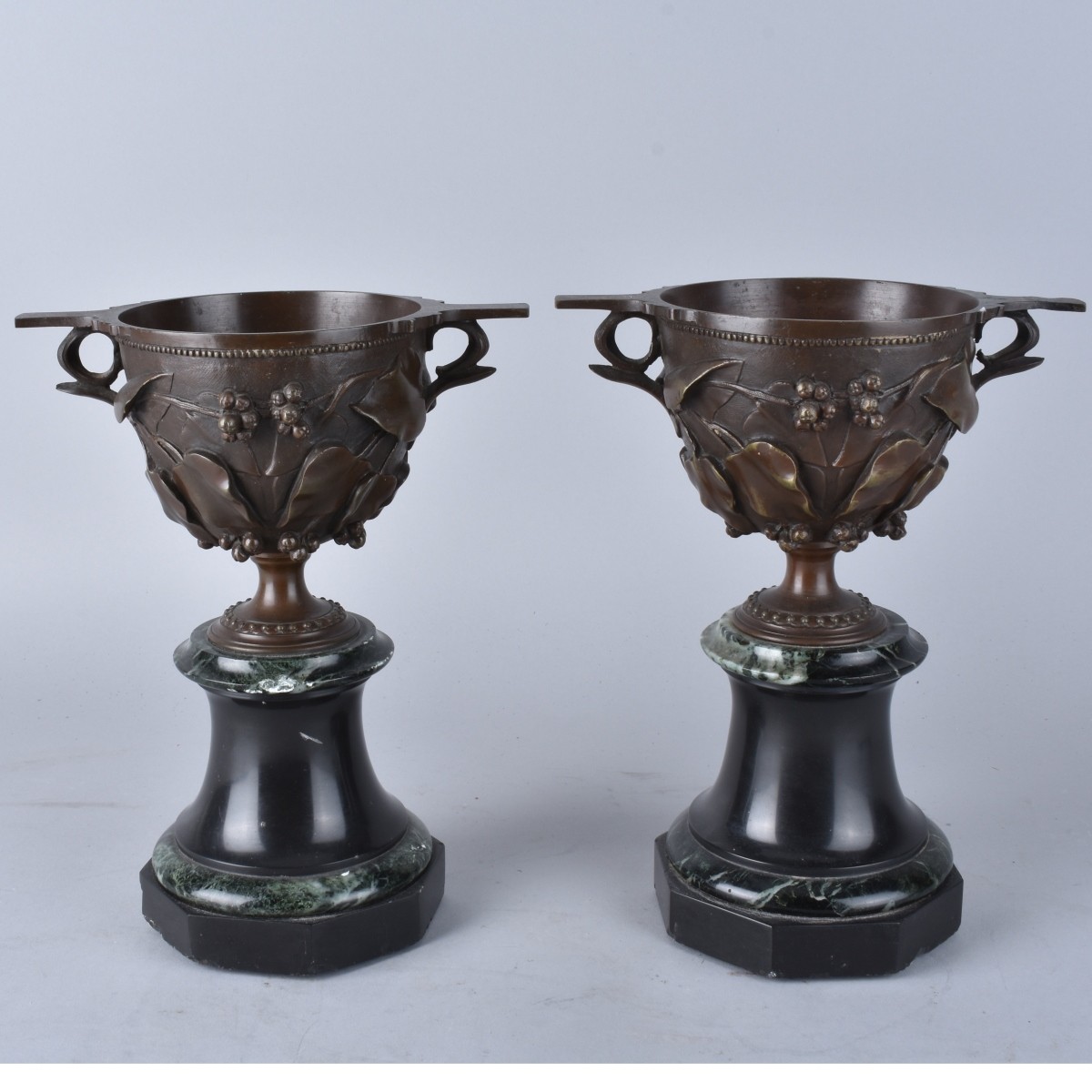 Pair Bronze Coupes