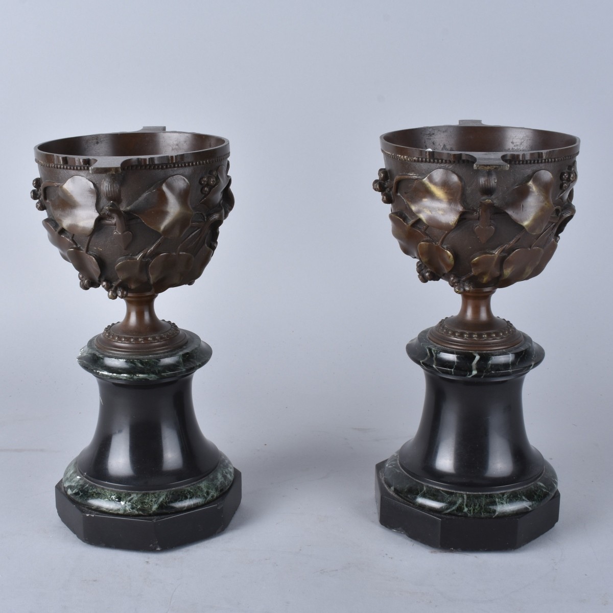 Pair Bronze Coupes