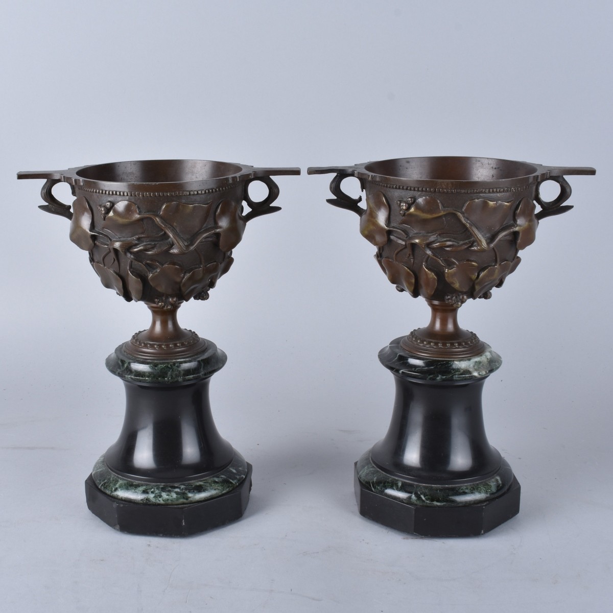 Pair Bronze Coupes