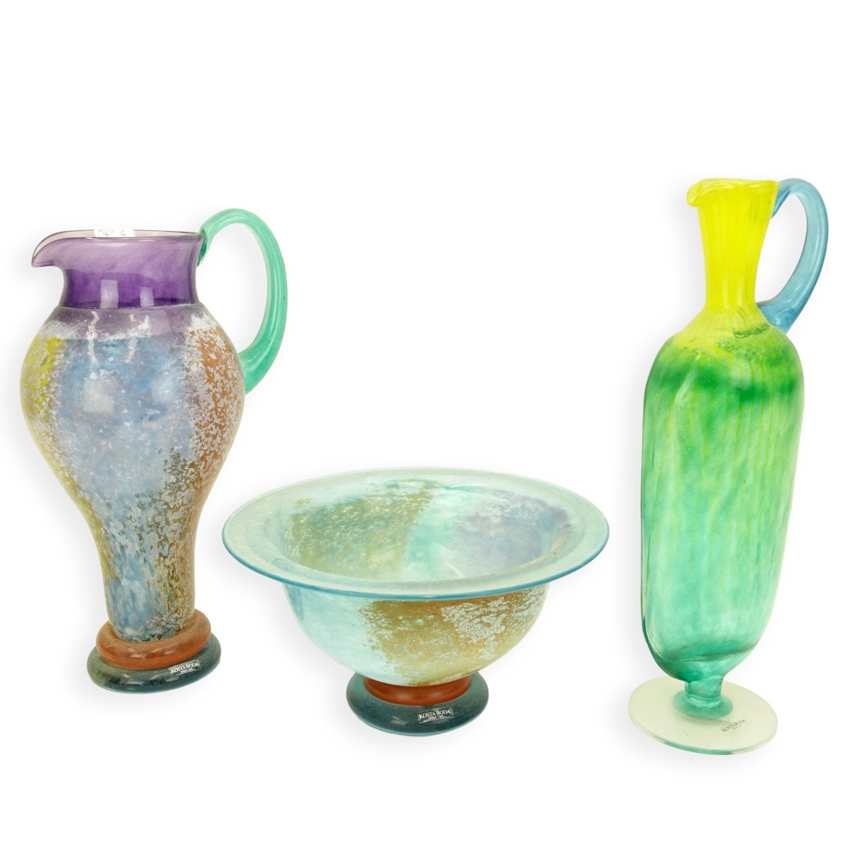 Three Kosta Boda Tableware