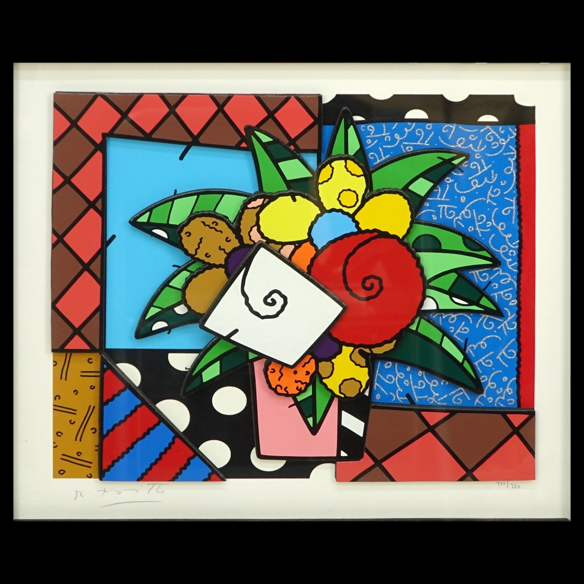 Romero Britto Mixed Media