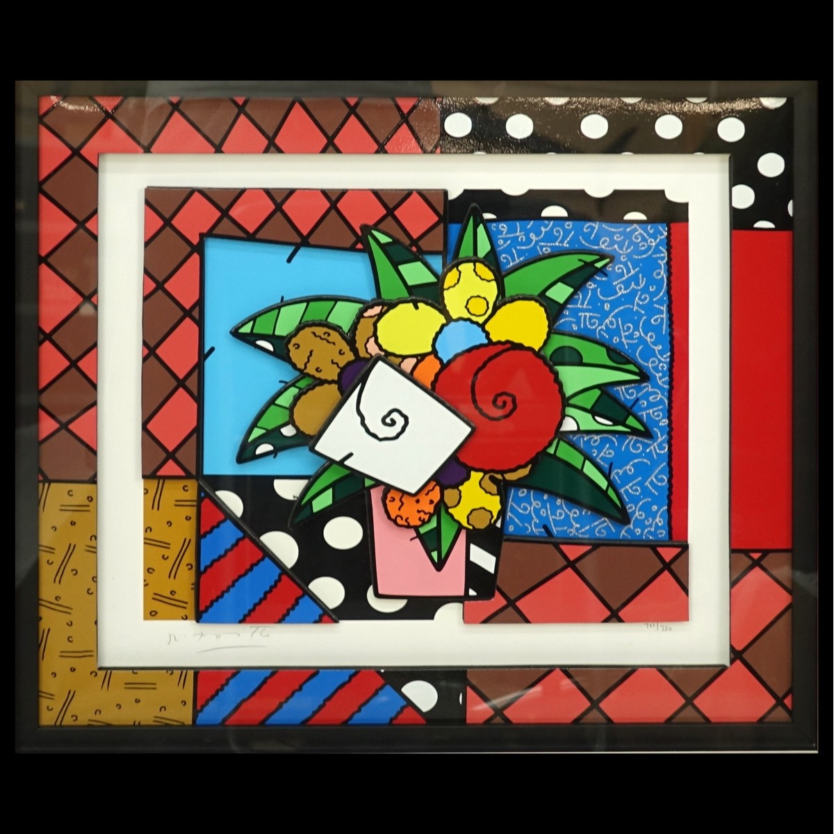 Romero Britto Mixed Media