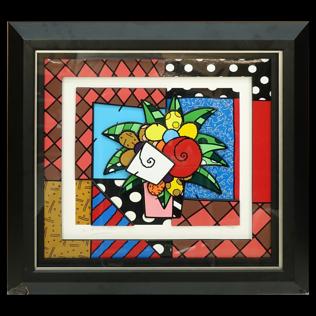 Romero Britto Mixed Media