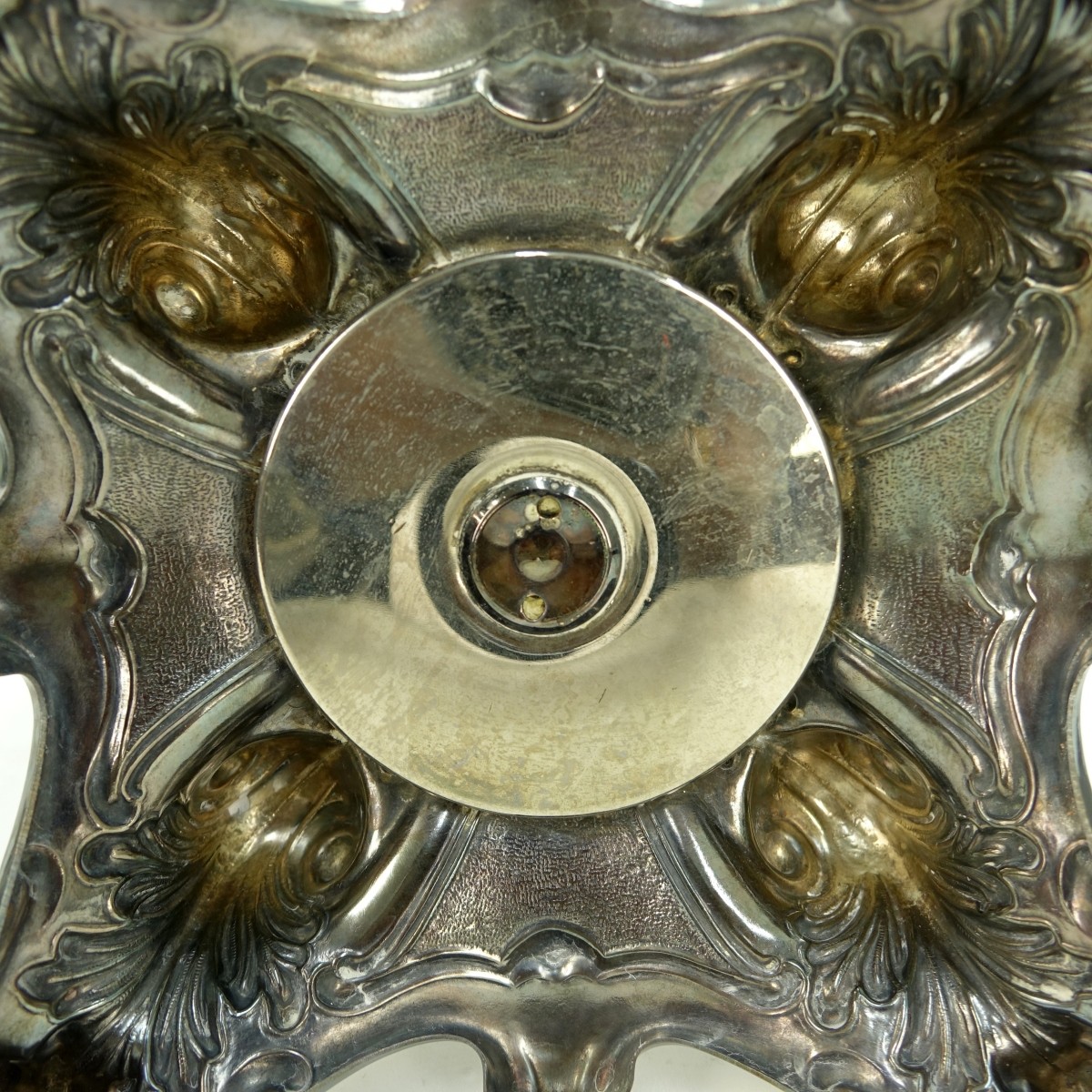 Three (3) Silver Plate Candle Holders